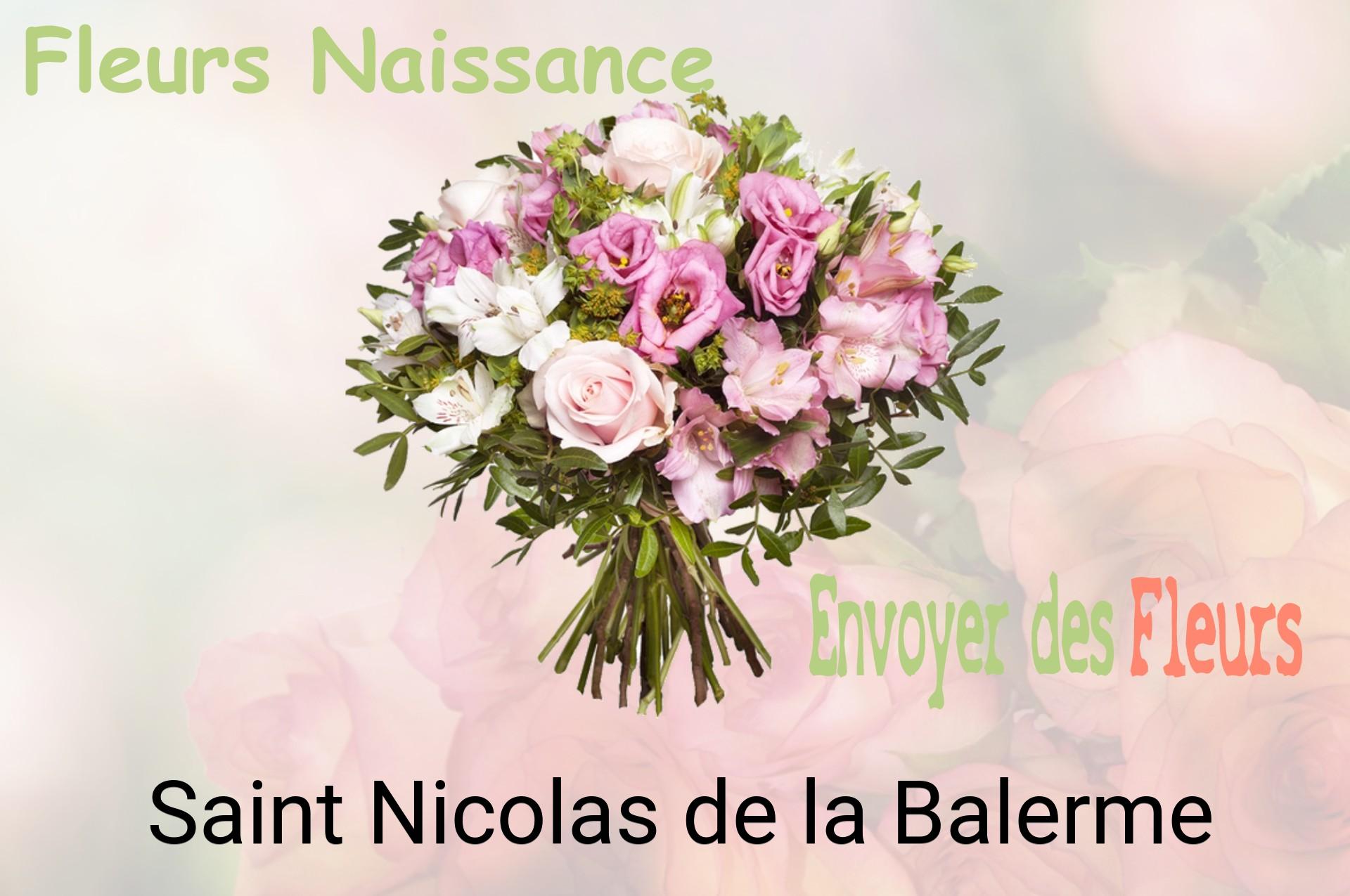 Bouquet de fleurs de naissance livré à Saint-Nicolas-de-la-Balerme